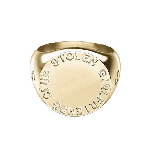 Stolen Girlfriends Club Text Logo Sovereign Ring